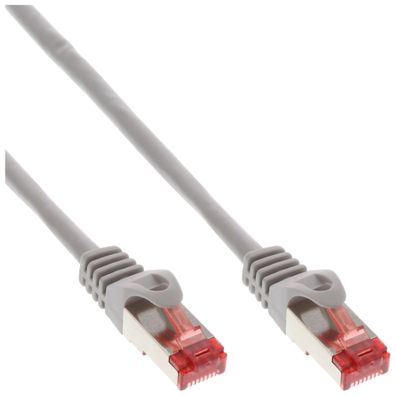 InLine® Patchkabel, S/FTP (PiMf), Cat.6, 250MHz, PVC, CCA, grau, 1,5m, grau