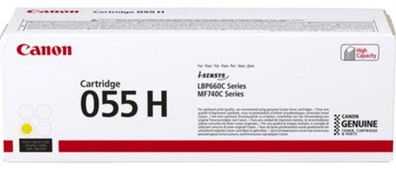 Canon Toner CRG 055H Y Gelb Hohe Kapazität (ca. 5.900 Seiten)