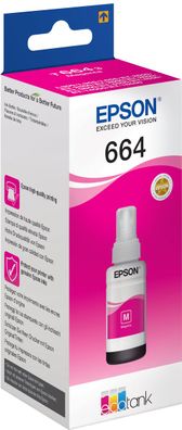 Epson Tintenflasche T6643 Magenta (70ml ca. 7.500 S.) EcoTank