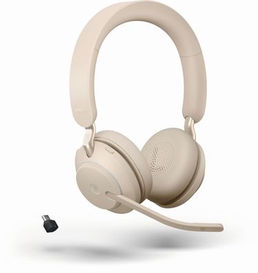 JABRA Evolve2 65 Stereo MS USB-C Bluetooth beige