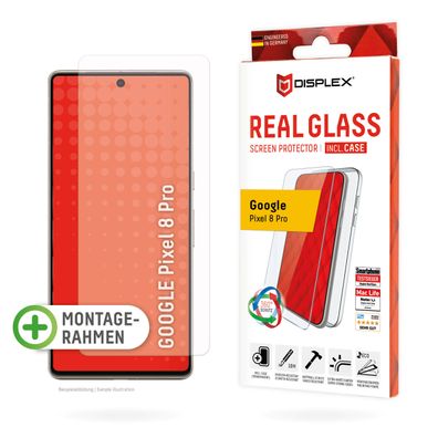 Displex Panzerglas 10H inklusive Handyhülle transparent für Google Pixel 8 Pro