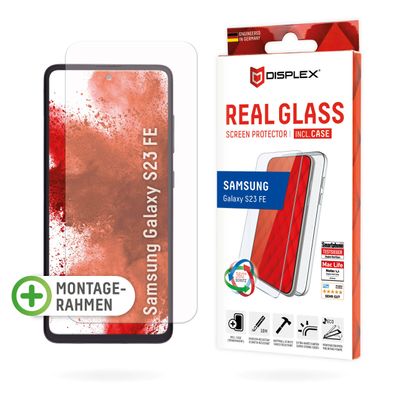 Displex Panzerglas 10H inklusive Handyhülle transparent für Samsung Galaxy S23 F