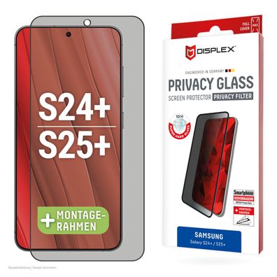 Displex Sichtschutz / Privacy Panzerglas Samsung Galaxy S24 + , Galaxy S25
