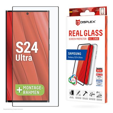 Displex Panzerglas 10H inklusive Handyhülle transparent für Samsung Galaxy S24 U