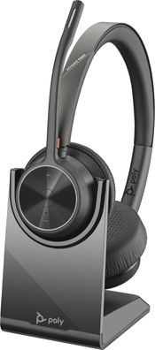 Poly BT Headset Voyager 4320 UC Stereo USB-C mit Stand