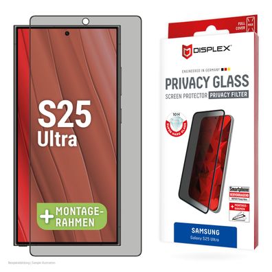 Displex Sichtschutz / Privacy Panzerglas vollflächig Samsung Galaxy S25 Ultra