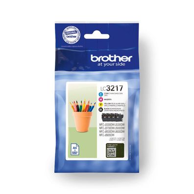 Brother Tintenpatronen LC-3217 Multipack (je 1x BK/M/C/Y)