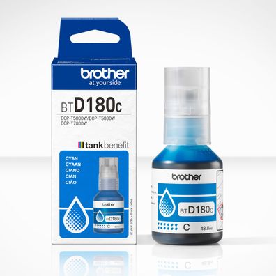 Brother Tintenflasche BTD-180C Cyan (ca. 5000 Seiten)