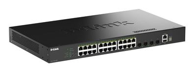 D-Link DGS-1530-28P/E 28-Port Smart Manag. PoE GB Sw. 4x10G