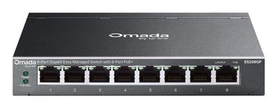Omada ES208GP 8-Port Gigabit Easy Managed Switch 8-Port PoE