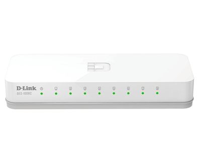 D-Link DES-1008C/E 8-Port Fast Ethernet Unmanaged Desktop Sw