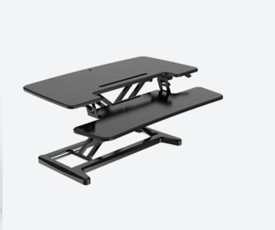 BakkerElkhuizen Adjustable Sitz-Steh-Schreibtischaufsatz 2 schwarz