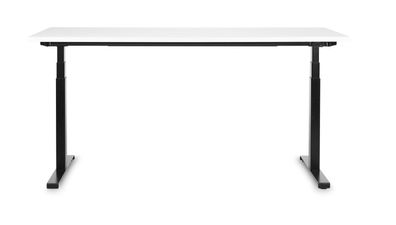 BakkerElkhuizen WORK und MOVE Desk Tischgestell schwarz Top weiß 120x70