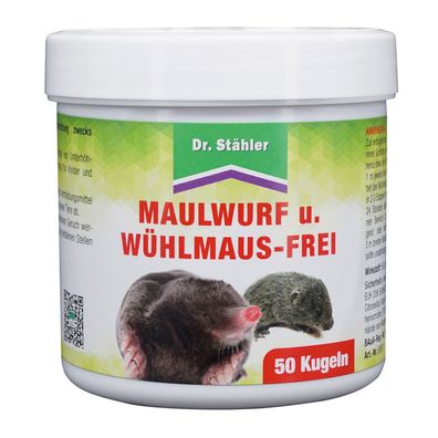 DR. Stähler Maulwurf- und Wühlmausfrei, 50 Kugeln