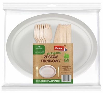 Oekologisches Wochenende-Picknick-Set Oskar, 18-teilig