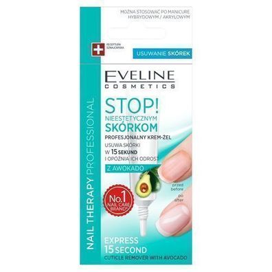 Eveline Cosmetics Nail Therapy Professionelle Nagelhautcreme-Gel, 12 ml