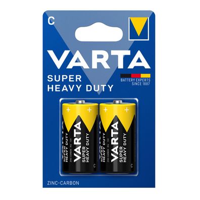 Varta Super Life Mono C Baby R14 LR14 1,5V Zink Kohle Batterien Typ 2014