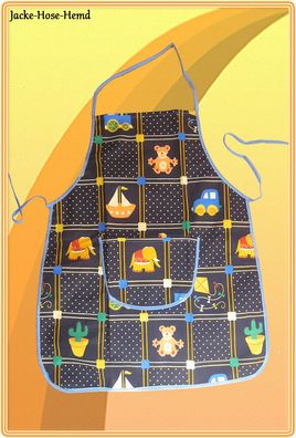 Schürze Kochschürze Backschürze Küchenschürze Werkschürze Kinderschürze Bär Elefant