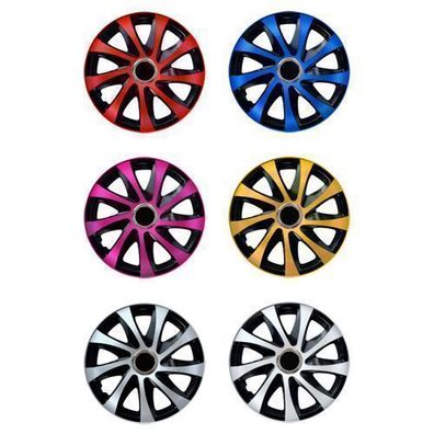 Radkappen Radblenden Radzierblenden 4 Stück Satz Set 6 Farben 14" 15" 16" Zoll