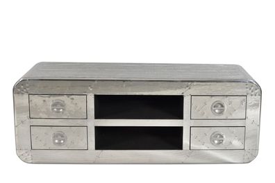 AIRMAN Lowboard 140x50 Mangoholz Alu Silber