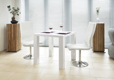 Esstisch 80 x 80 cm MDF Weiß