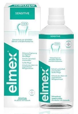 Elmex Sensitive Zahnspuelung fuer empfindliche Zaehne, 400 ml