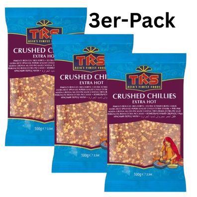 3er-Pack TRS Chiliflocken Extra Scharf 100g