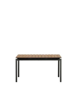 Gartenausziehtisch Canyelles 200 x 90 x 76 cm Aluminium Mattschwarz Esstisch