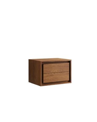 Badezimmermöbel Kenta 60 x 45 x 40 cm Nussholz Schrank Badezimmer Möbelstück Neu