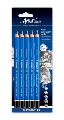 STAEDTLER® 100J-S BK5 Bleistift Lumog. BK jumbo 100% PEFC