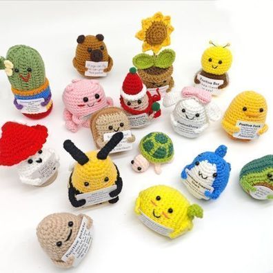 Süße Häkelfiguren - Handgemachte Puppen für positive Energie im Alltag