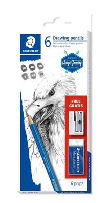 STAEDTLER® 61 100 C6 Bleistift Lumograph Set 100% PEFC