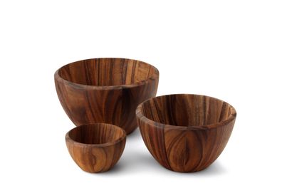 Continenta Schüssel, Akazie Ø 15,5x9cm 4832 4017167483207 Vorteilset – 2 Stück –