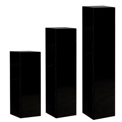 Gilde Säule, "Solid", Fiberglas, Poly, schwarz, VE 1, L. 27 cm, B. 27 cm, H. 100