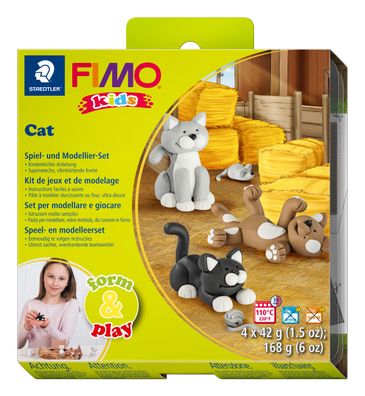 STAEDTLER® 8034 16 LY Set Mod. masse Fimo kids F&P Cat