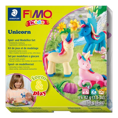 STAEDTLER® 8034 19 LY Set Mod. masse Fimo kids F&P Unicorn
