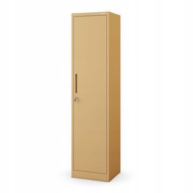 Büroschrank Aktenschrank Metallschrank Lagerschrank 185 x 45 x 40 cm Beige