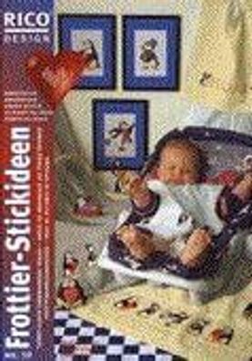 Frottier-Stickereien" Heft 10 für gezählten Kreuzstich