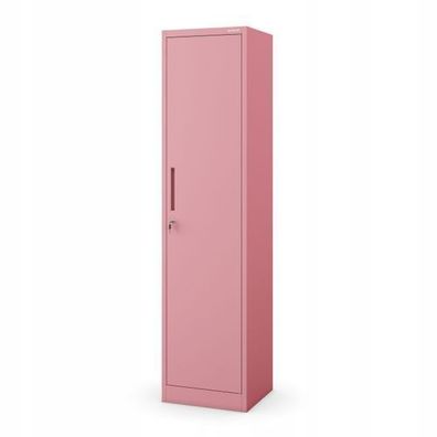 Büroschrank Aktenschrank Metallschrank Lagerschrank 185 x 45 x 40 cm Rosa