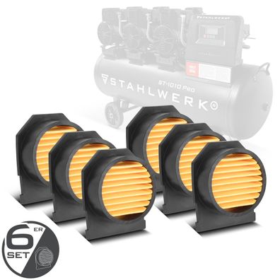 Stahlwerk 6er Set Ansaugfilter Kompressoren Partikelfilter Luft-Kompressorfilter