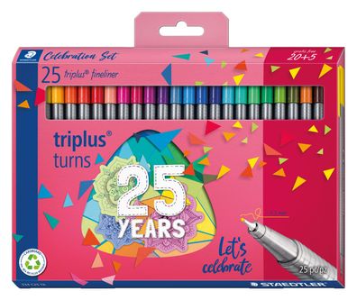 STAEDTLER® 334 C25 TA Fineliner triplus 25ST Birthday