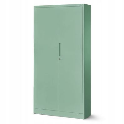 Büroschrank Aktenschrank Lagerschrank Mehrzweckschrank 185x90x40 cm Pastellgrün