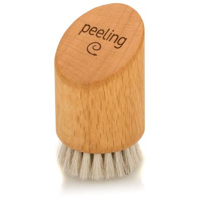 CareMed Peelingbürste aus Buche - Gesicht