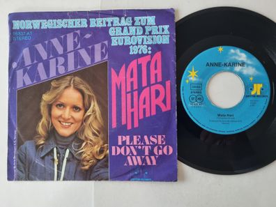 Anne-Karine Strøm - Mata Hari 7'' Vinyl Germany/ Eurovision 1976