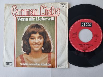 Carmen Liebs - Wenn die Liebe will 7'' Vinyl Germany