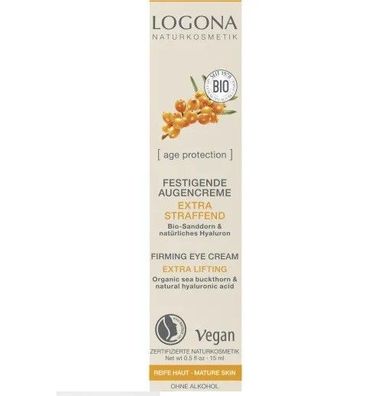 Logona Naturkosmetik - Age Protection Festigende Augencreme Extra straffend - 15 ml
