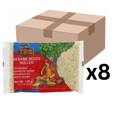 8er-Pack TRS Weiße Sesamsamen geschält 100g