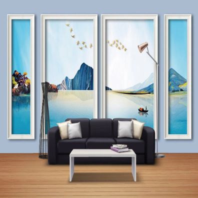 Premium 3D Wandtapete Landschaft Abstrakt Nordisch Modern & Elegant 10345