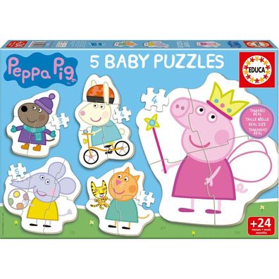 EDUCA Babypuzzle Peppa Pig 5in1 I (3 5 Puppen)
