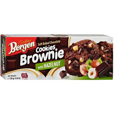 Bergen Cookies Brownie with Hazelnut 126 g